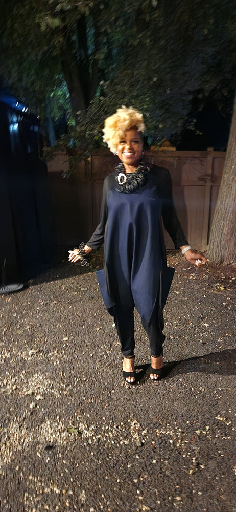 Harem Denim Jumpsuit