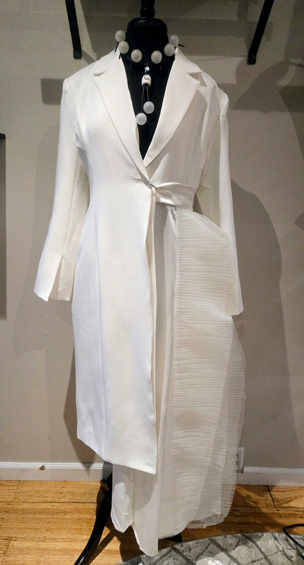 The Tulle and denim Coat Dress