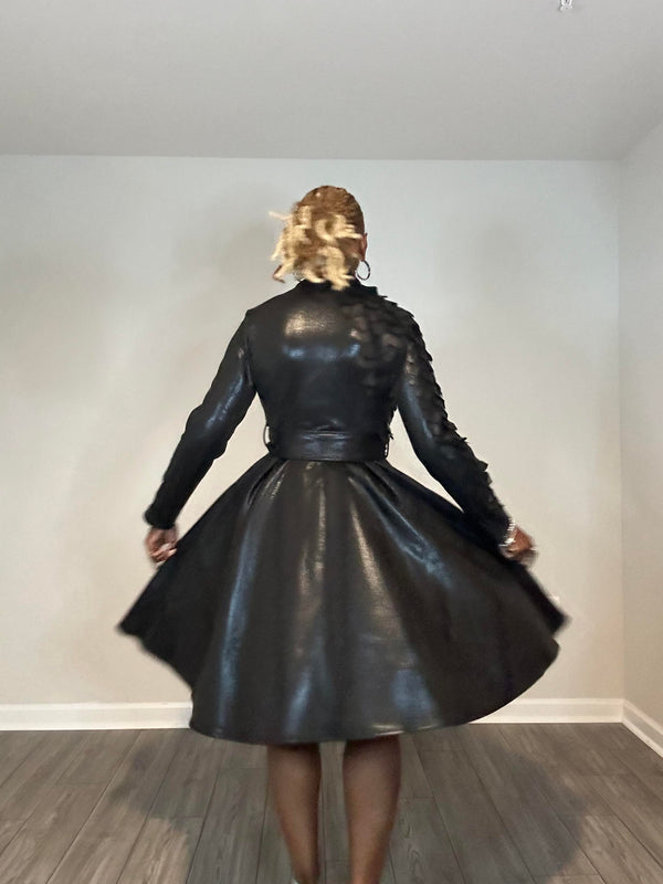 Black Scaled Jacket/Dress