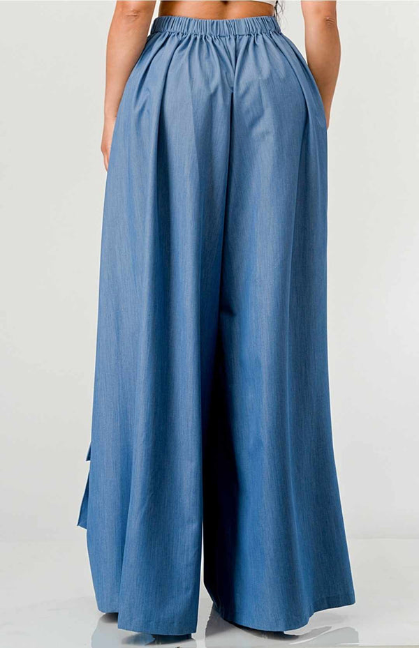 Loose Denim Pants with matching belt