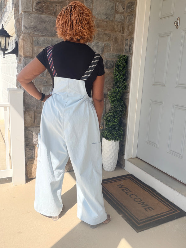 Necktie Wide Leg Jumpsuit