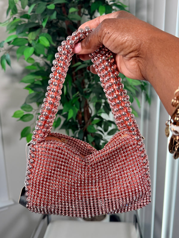 Blinged out crossbody purse
