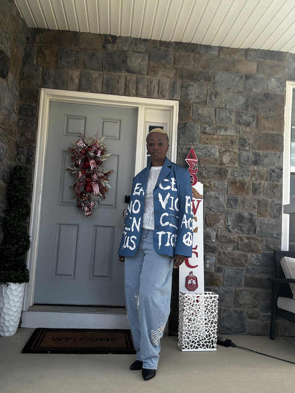 Love, Peace, Justice Blazer