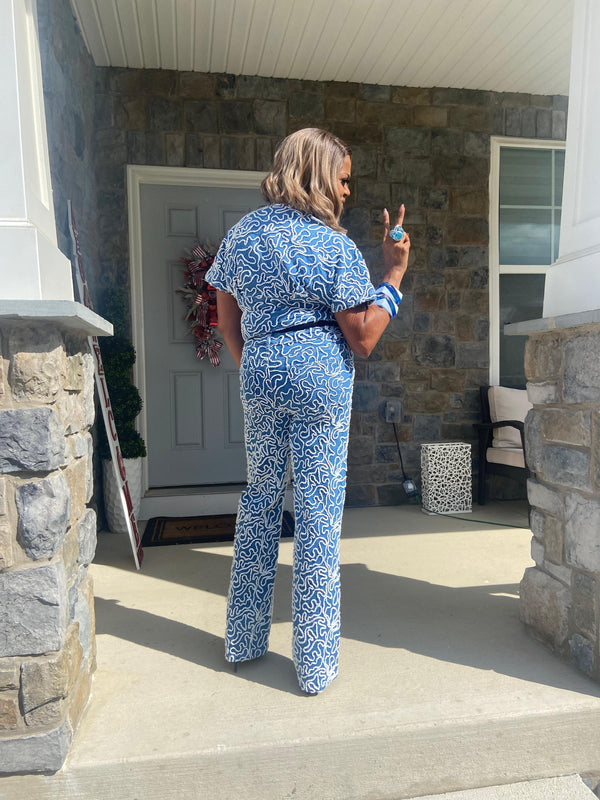 Short Sleeve Denim Jean Set