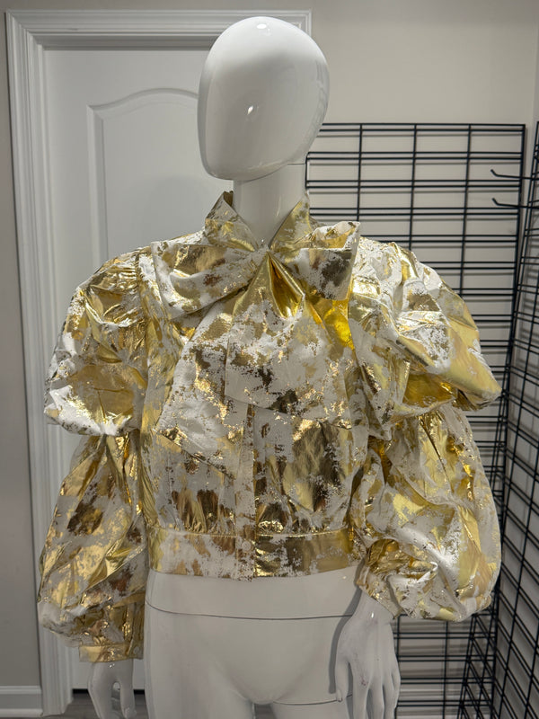 Gold or Silver metallic tops