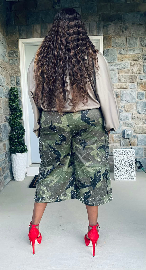 Bling Camo Pearl Shorts