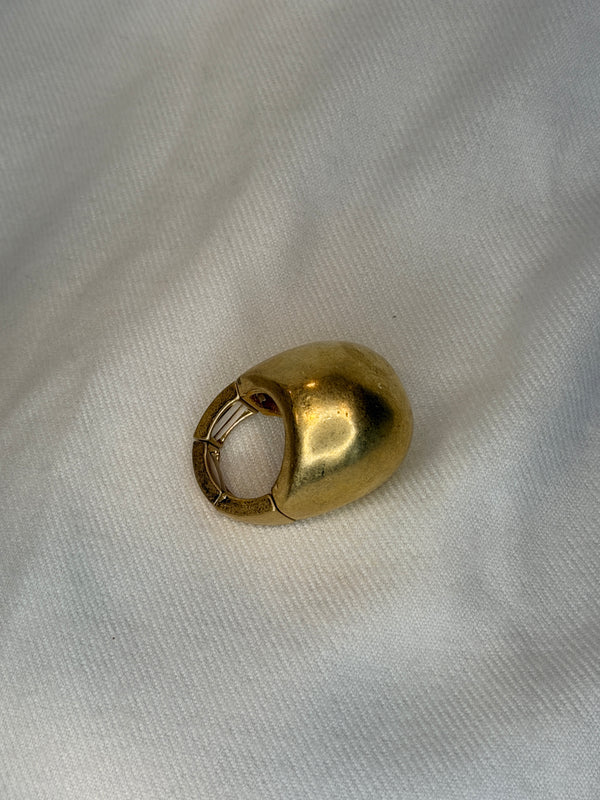 Hammered Golden circle jewelry set