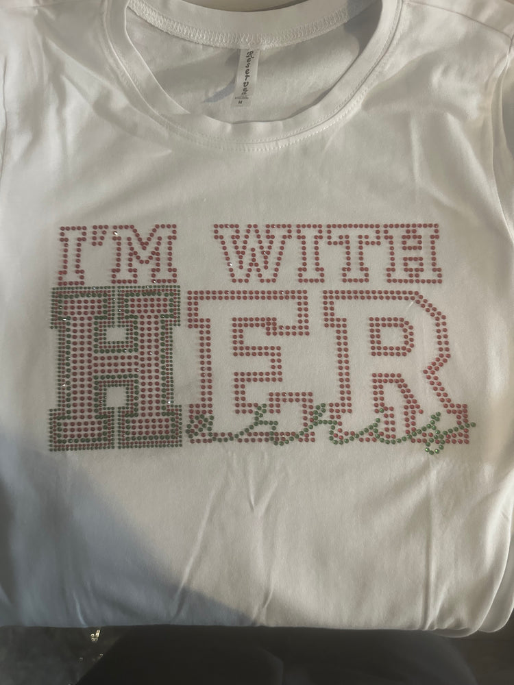 Bling I'm With HER HARRIS T-Shirt