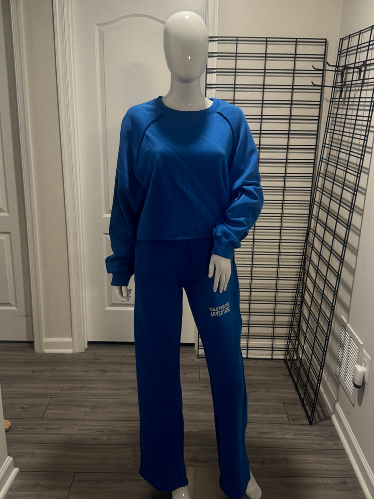 2 Piece Blue Sweat Set