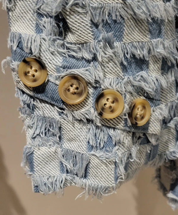 Camel and Denim Blazer