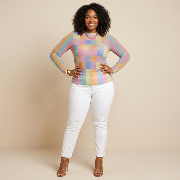 Checker Board Pullover