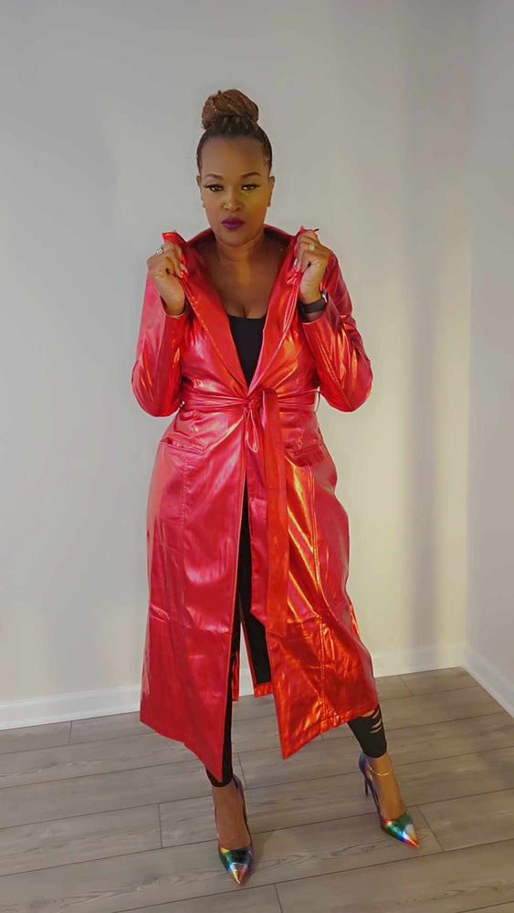 Metallic Coat Dress