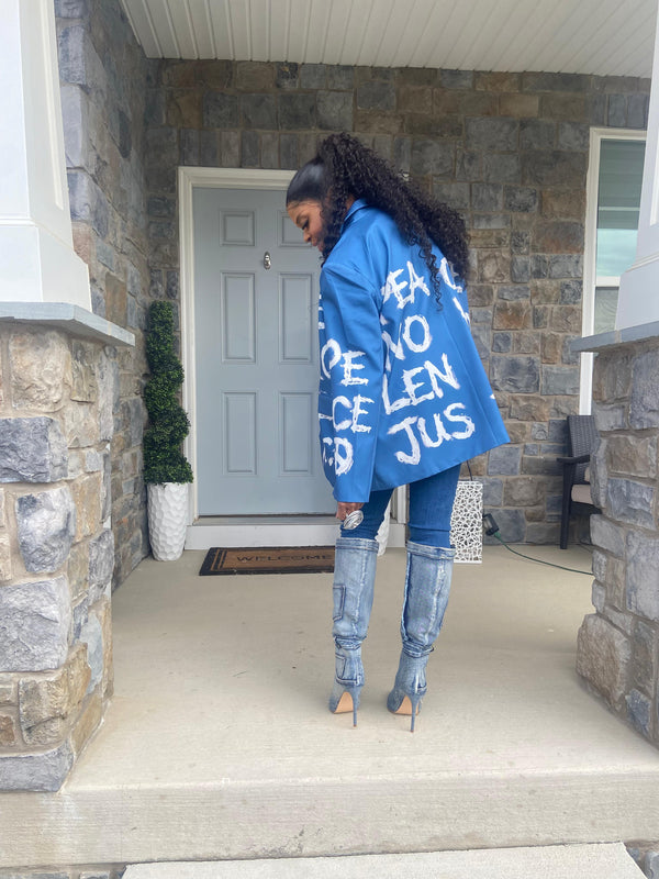 Love, Peace, Justice Blazer