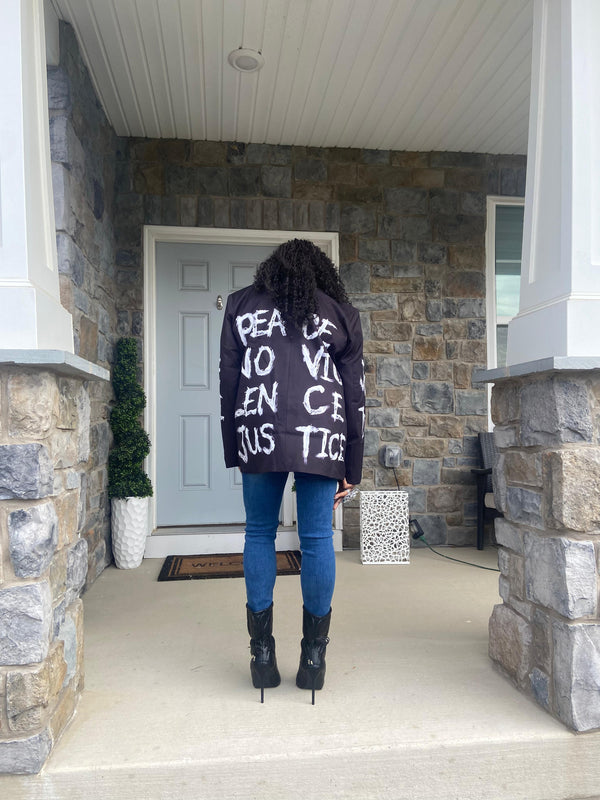 Love, Peace, Justice Blazer