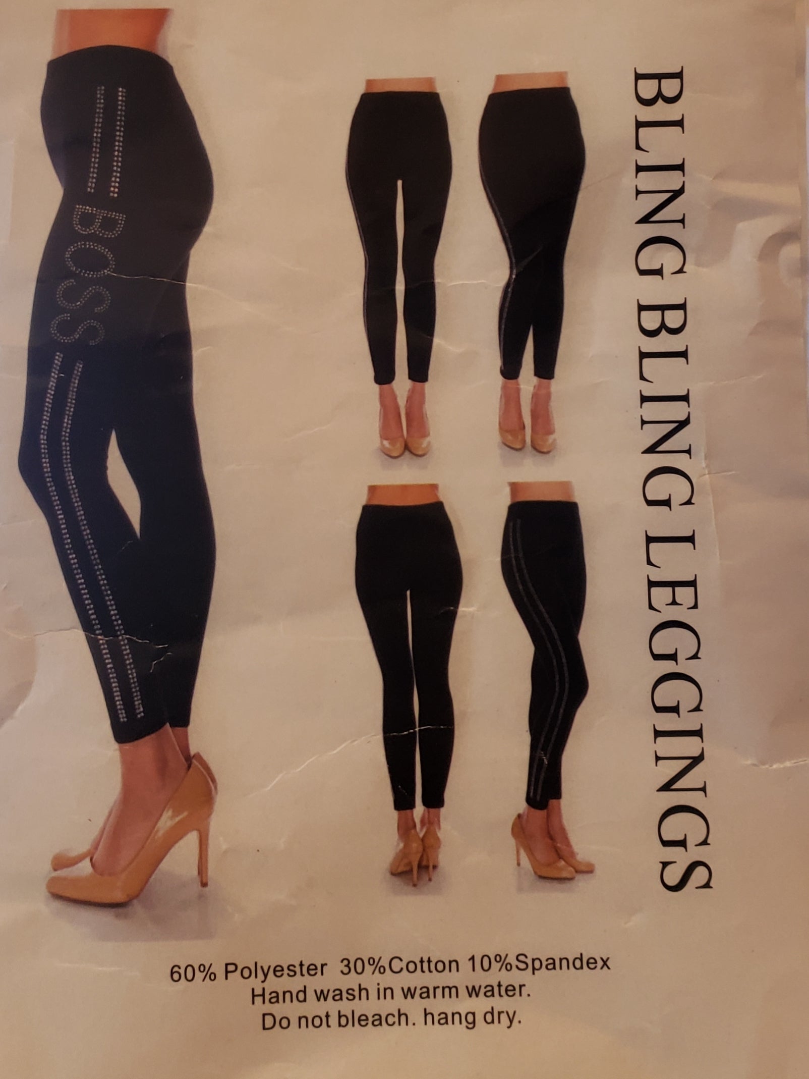 Plus Knit Bling Leggings