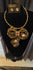 Jeff Lieb Gold and Leopard Necklace and Earring Set