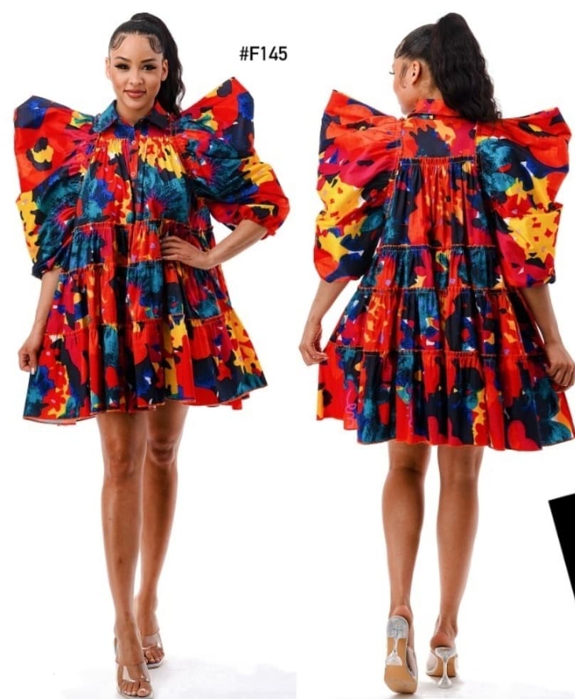 Puffed Sleeve Top/Dress