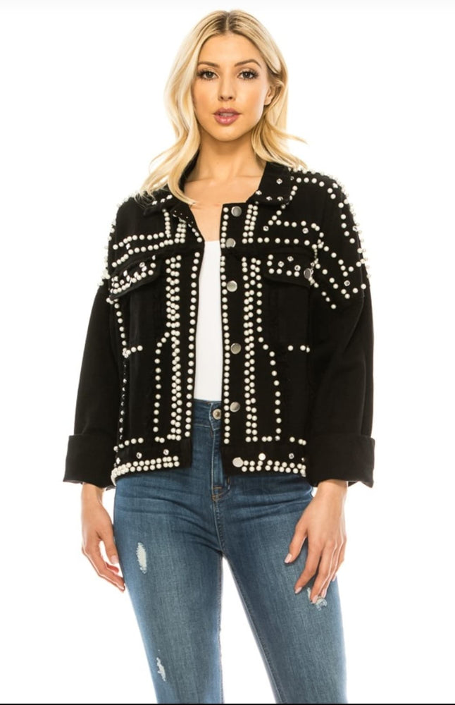 Boyfriend Pearl Denim Jacket