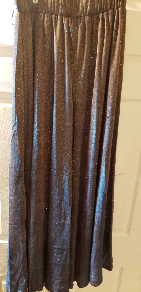 Iridescent wide legged pants