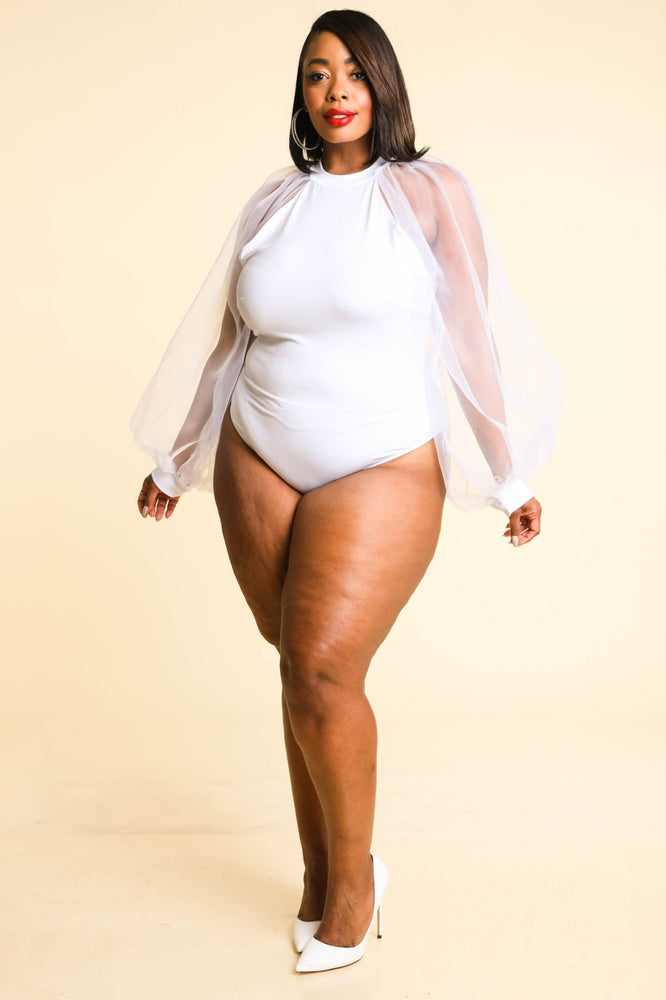 Sheer Sleeve Bodysuit