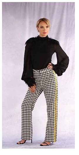 Long Sleeve Feather Top