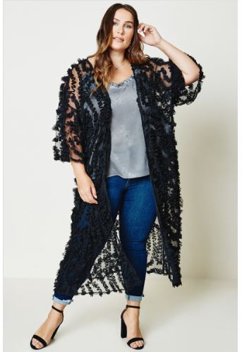 Tulle Kimono Duster