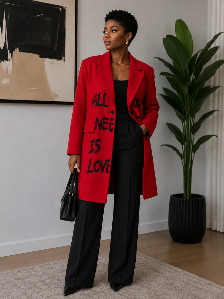 Love is all you need long blazer￼