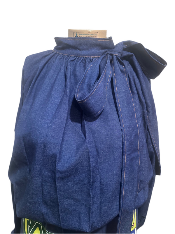 Denim Bow top