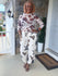 Cow print joggers