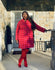 Pink and Red Houndstooth Coat