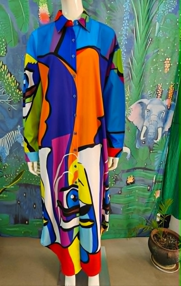 Colorful Duster/Dress