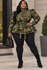 Bling Camo puffy Sleeve Jacket