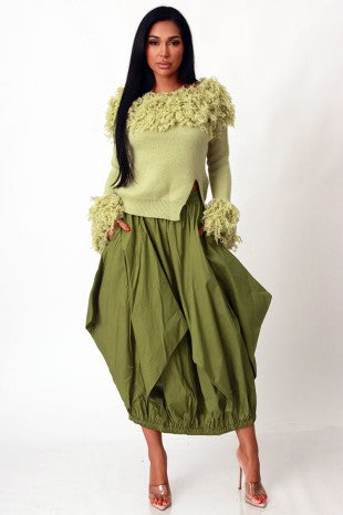 Ruffled Skirt