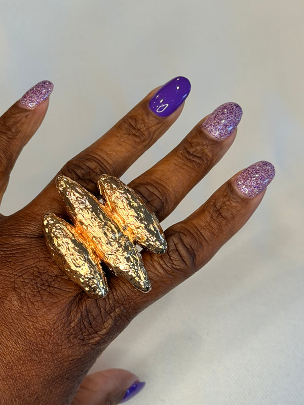 Hammered Stages Ring