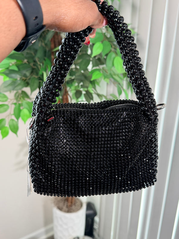 Blinged out crossbody purse