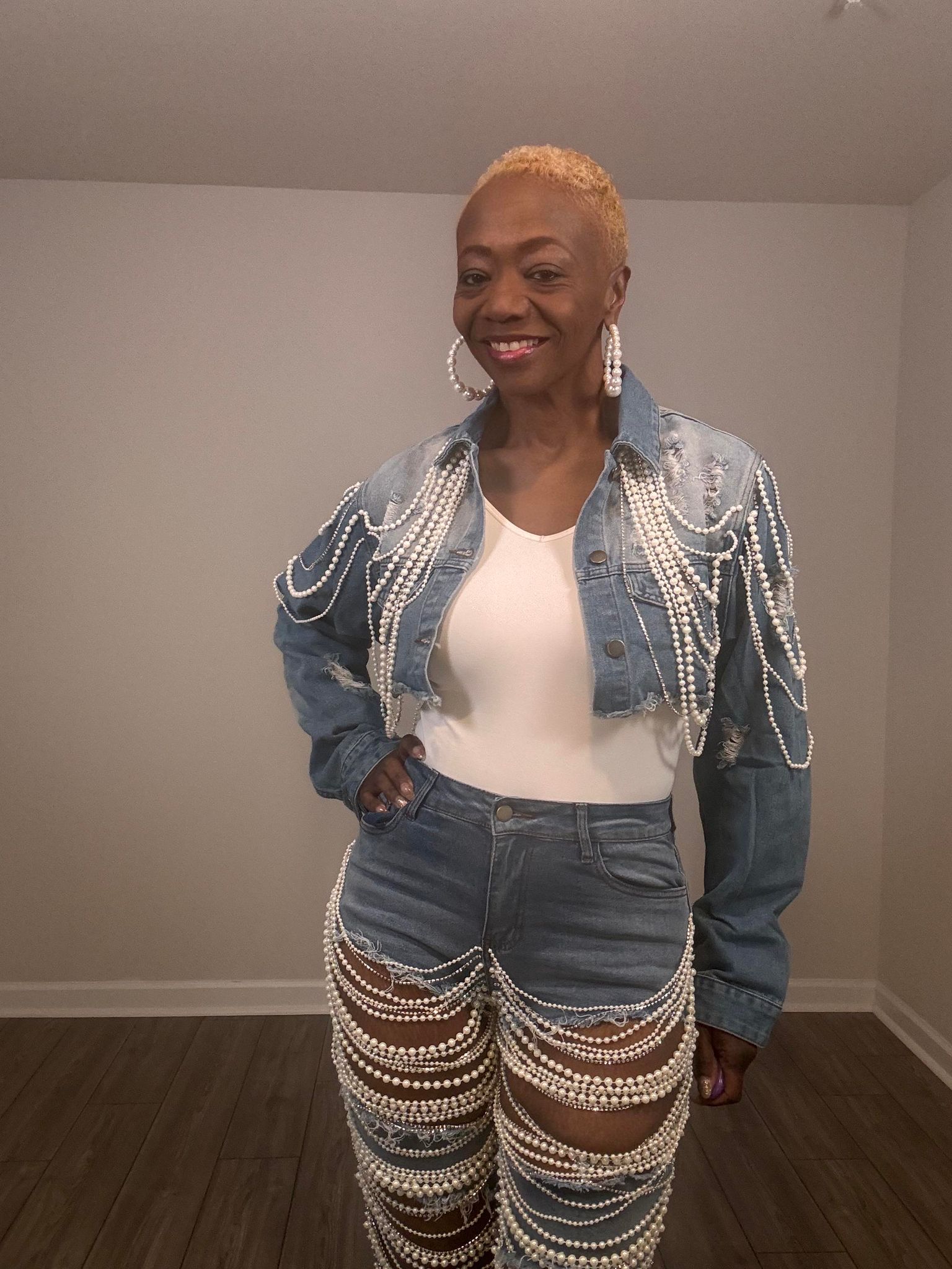 Pearl and Denim Set