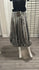 Metallic parachute drawstring Skirt