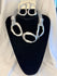 Matted Silver Excellence necklace set