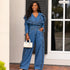Denim Elegance two piece set