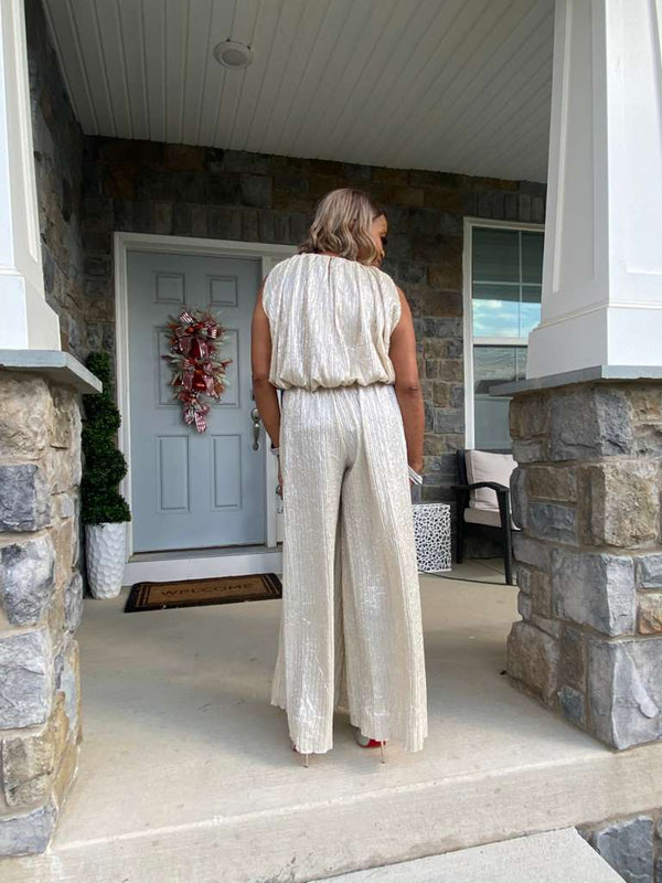 Toga inspired 2 piece shimmer set