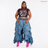 Diva Straight leg Overlay Jeans