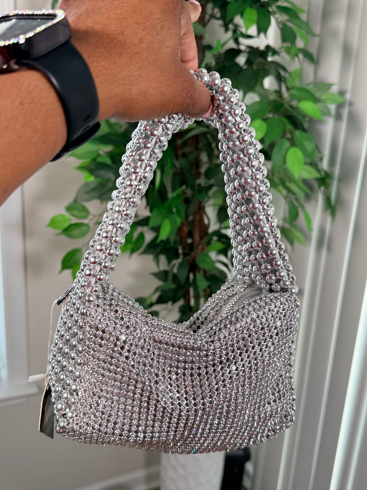 Blinged out crossbody purse