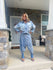 2 Piece Long Sleeve Denim Set Boho Style