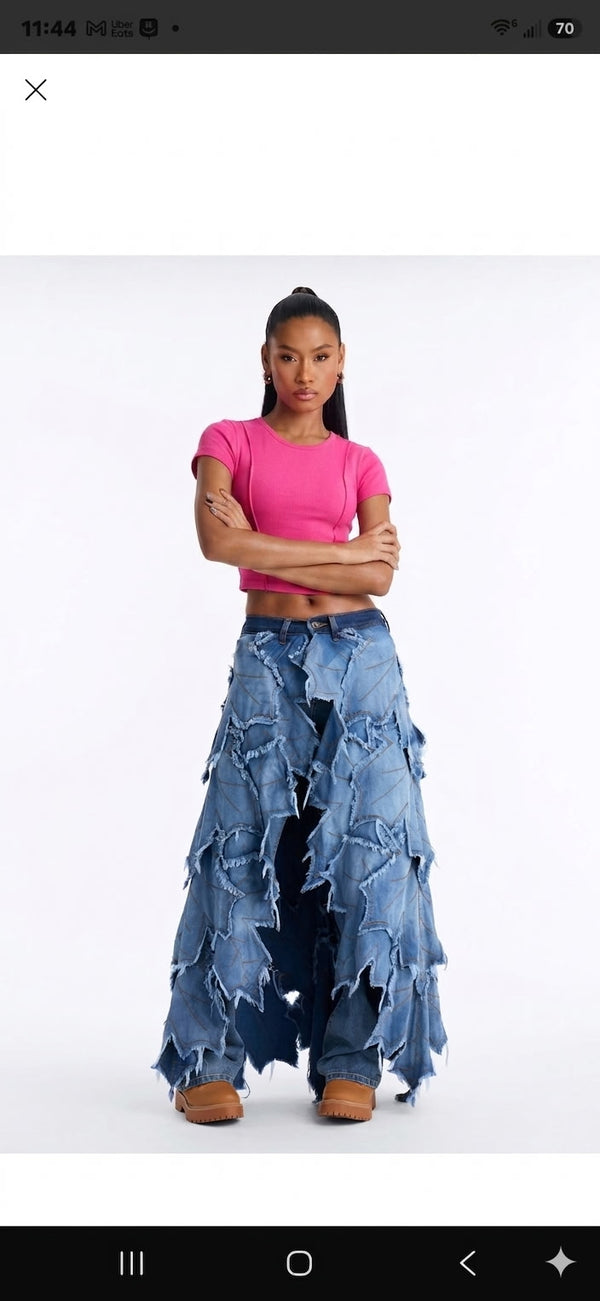 Diva Straight leg Overlay Jeans