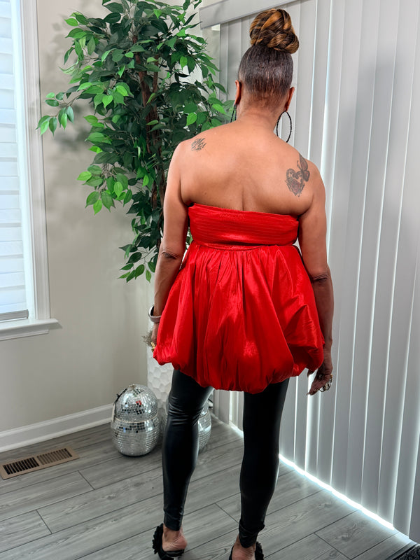 Red Bubble sleeveless top