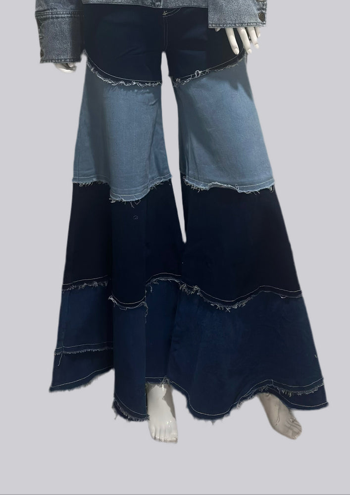 Denim Cut Patch Jeans