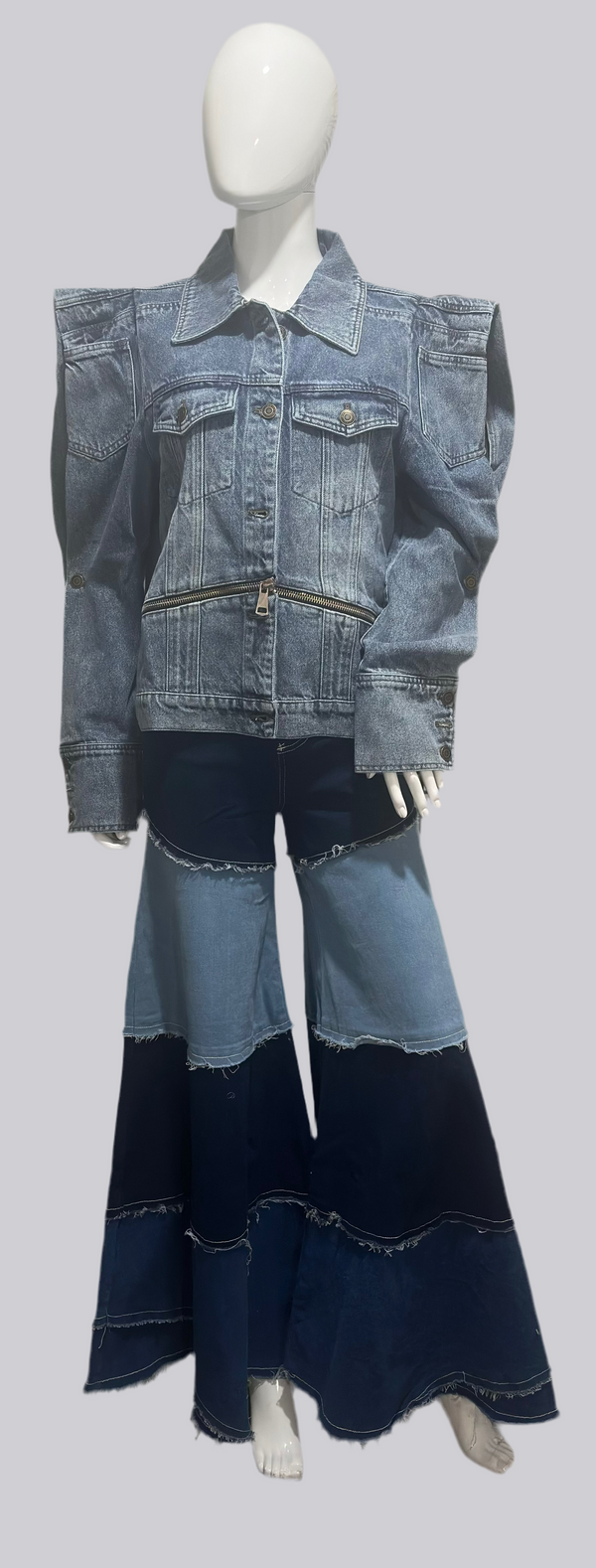 Denim Jacket with zippers