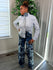 Safety pin necktie top