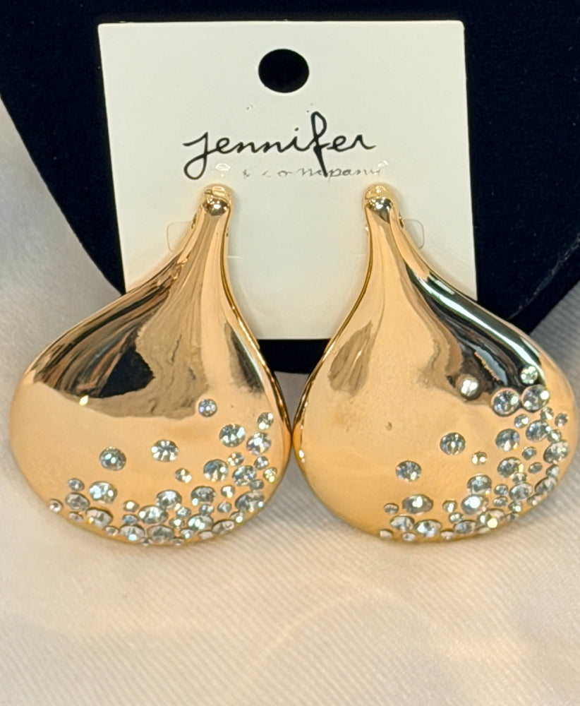 Golden sparkle earrings