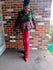 Camo and Plaid Peplum Top